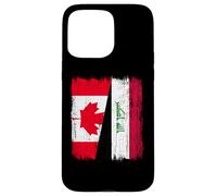 Canada Iraq Half Flag Canadian Iraqi Jersey Case for iPhone 15 Pro Max
