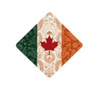 Canada Ireland Flag Paisley Pattern Car Air Freshener Decorative Hanging Aromatherapy Tablets for Car Trucks Rhombus