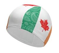 Canada Ireland Paisley Flag Swim Cap for Women Men Comfortable Bathing Cap Durable Swimming Shower Caps
