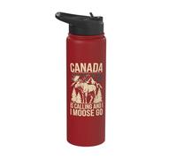 Canada is Calling and I Moose Go Stainless Steel Insulated Water Bottle