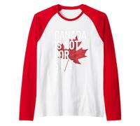 Canada Is Not For Sale - Anti Trump Raglan Baseball Tee
