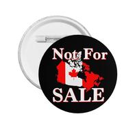 Canada Is Not For Sale Button Pin 1pc I Love Canada Pin Round Badge For Hat Bag Shirt