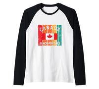 Canada is Not for Sale It's Priceless, Sovereign & Strong Raglan Baseball Tee