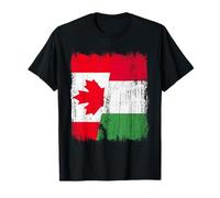 Canada Italy Half Flag Proud Canadian Italian Pride T-Shirt