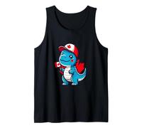 Canada Kids Flag Funny Blue Dinosaur Toddler Flag Tank Top