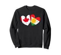 Canada Kurdistan Heart Flag Canadian Kurdish Pride Sweatshirt