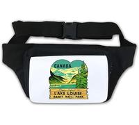 Canada Lake Louise Banff National Park Vintage Travel Poster Waist Bag Fanny Pack White