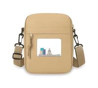 Canada Landmark and City Buildings Cartoon Crossbody Bag Cell Phone Purses Handbag Shoulder Mini Bag