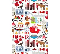 Canada Landmarks Notebook: Lined Canadian Journal