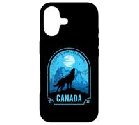 Canada Live Love Explore Howling Wolf Distressed Design Case for iPhone 17