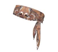Canada Lynx Print Sports Head Tie Bandanas – Comfortable Athletic Sweatbands for Running, Yoga, Cycling, and More