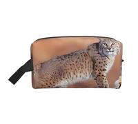 Canada Lynx Print Storage Bag - Durable Travel Toiletry Bag, Portable Canvas Packing Accessory for Daily, Gym & Trip