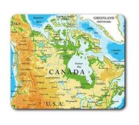 Canada Map Canadian Travel Mouse Mat Pad Computer PC Laptop Gaming Office Home Desk Accessory Gadget 3164