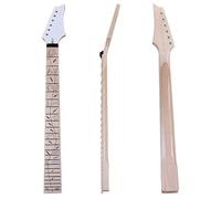 Canada Maple 6 Strings Electric Guitar Neck Wood Guitar Neck Matte 24 Frets Gold Color Nut Lock 57mm Heel Width with Trust Rod(Model 2)