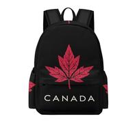 Canada Maple Canadian Flag Funny Backpacks Lightweight Travel Bag Daypacks for Camping Hiking 16.5"