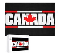 Canada Maple Flag Funny Wooden Picture Puzzle Wood Jigsaw Creative Gift for Adults And Family Game