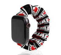 Canada Maple Flag Watch Band Compatible with IWatch Bands Series 6 5 4 3 2 1 Elastic Replacement Wristband