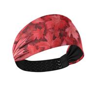 Canada Maple Leaf Cooling thick headband Stretchy head bands for women for make up washing face Football Cycling