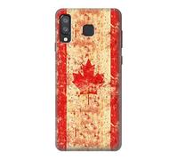 Canada Maple Leaf Flag Texture Case Cover For Samsung Galaxy A8 Star, A9 Star