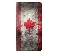 Canada Maple Leaf Flag Texture PU Leather Flip Case Cover For Samsung Galaxy A9 (2018), A9 Star Pro, A9s