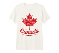 Canada Maple Leaf Proud Vintage Retro Canadian Flag Premium T-Shirt