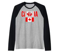 Canada Maple Leaf Raglan Baseball Tee