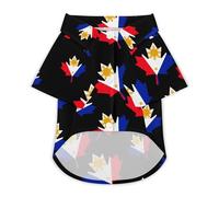 Canada Maple Philippines Flag Classic Dog Clothes Cat Shirt Puppy Costume Button Tshirt Summer