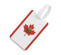 Canada Maple Syrup Canadian Flag Luggage Tags for Suitcases Handbag Tag Labels Travel Accessories Privacy Cover ID Label