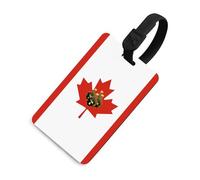 Canada Maple Syrup Canadian Flag Luggage Tags for Suitcases Handbag Tag Labels Travel Accessories Privacy Cover ID Label