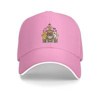 Canada National Emblem Hat Support Canada Coat of Arms Baseball Cap Canadians Hat for Women Men Adjustable Hat, Pink, One size