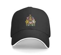Canada National Emblem Hat Support Canada Coat of Arms Baseball Cap Canadians Hat for Women Men Adjustable Hat, Black, One size
