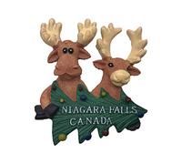 Canada Niagara Falls 3D Elk Refrigerator Magnet Tourist Souvenirs Resin Magnetic Stickers Fridge Magnet Home & Kitchen Decoration from China