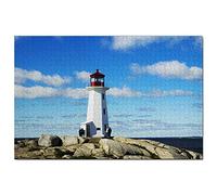 Canada Nova Scotia Canada Peggy's Point Cove Jigsaw Puzzle 100 Piece Game Artwork Travel Souvenir 45.5x35.5CM