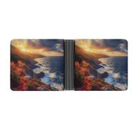 Canada Nova Scotia Cape Breton Mens Wallet Printed Card Holder Bifold Wallets Purse Coin Pocket