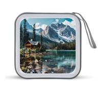 Canada Ohara Lake Yoho National Park CD Case Holder Portable 40 Capacity DVD Wallet Storage Organizer for Car Travel