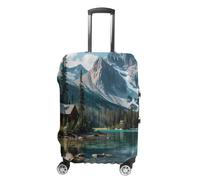 Canada Ohara Lake Yoho National Park Luggage Cover Travel Suitcase Protector Anti-Scratch Suitcase Cover L
