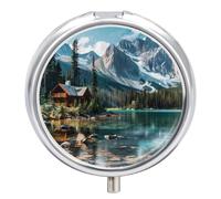 Canada Ohara Lake Yoho National Park Travel Pill Organizer Portable Pill Case Small Pill Box for Purse Pocket