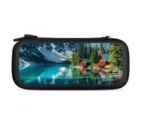 Canada Ohara Lake Yoho National Park with Mountains Nature Scenery Carry Case for Switch Carrying Cover Storage Bag Protective Accessories Travel Black-Style