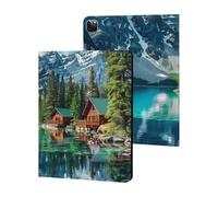 Canada Ohara Lake Yoho National Park With Mountains Nature Scenery Case Compatible for iPad Pro 2020/2021/2022 (12.9in) Tablet Cases Stand Protective Cover with Sleep/Wake