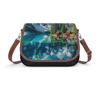 Canada Ohara Lake Yoho National Park With Mountains Nature Scenery Crossbody Bags for Women Shoulder Messenger Bag Purse Handbags