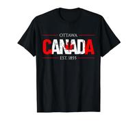 Canada Ottawa Proud Canadian Value Graphic T-Shirt, Men, Black, S