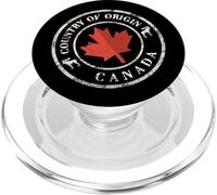 Canada Passport Stamp s Patriotic Canadian Traveller PopSockets PopGrip for MagSafe