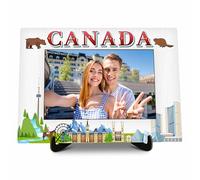 Canada Picture Frame, Canada Travel Photo Frame Gift, Canada Gifts for Women Men Friends Couples Family, Canada Souvenirs for Wedding Engaged Honeymoon, Canada Vacation Tour Picture Frames Favors -43