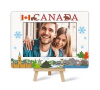 Canada Picture Frame, Travel Gift for Newlyweds, Couples, Wife, Girlfriends - Birthday, Wedding, Honeymoon Souvenir - Photo Frame for Tabletop Decor C(10)