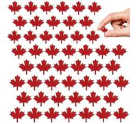 Canada Pin, 50PCS 1x1 Inch Maple Leaf Canada Souvenir Lapel Pin, Alloy Red Enamel Flag Pins, Brooch Jewelry for Men Women