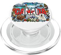 Canada Polar Bear Beaver Pointing Meme - Canadian Souvenir PopSockets PopGrip for MagSafe