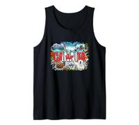 Canada Polar Bear Beaver Pointing Meme - Canadian Souvenir Tank Top