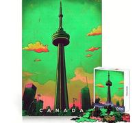 Canada Propaganda Art 1000 Piece Jigsaws for Adults Puzzle Boost Memory Leisure Escape Quality Cut Heartfelt Gift (38x52cm)