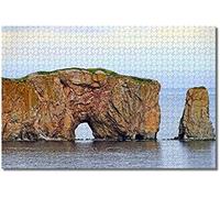 Canada Quebec Perce Rock Jigsaw Puzzles For Adults Kids 200 Pieces Wooden Puzzle Game For Gifts Home Decoration Special Travel Souvenirs 35x25CM
