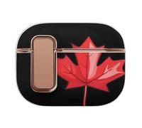 Canada Red Maple Leaf Headphone Case Compatible with Airpod Pro 2 Protective Cover Cute Hard Case